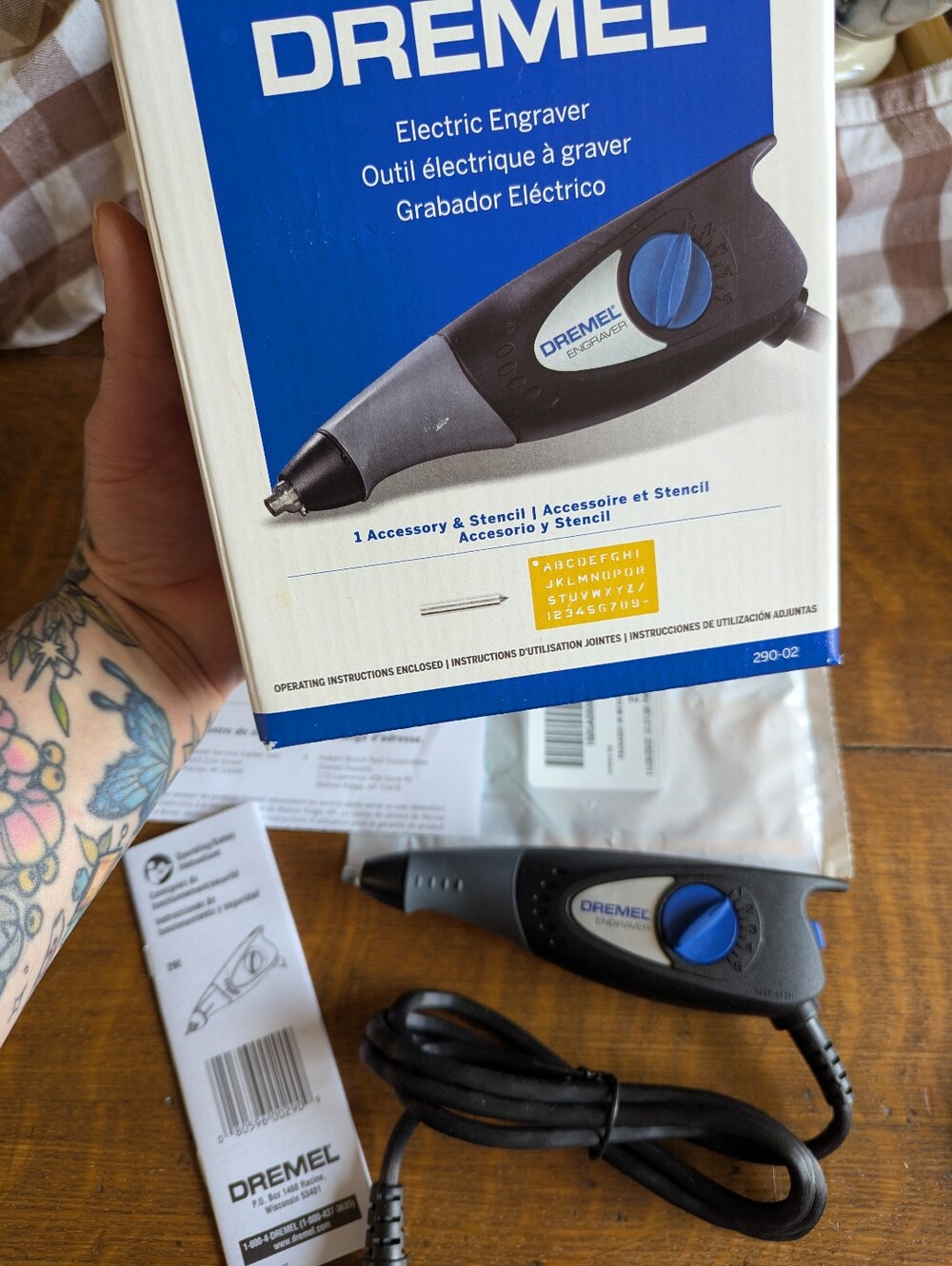 🆕Dremel Electric Engraver Kit Stencil Carbide Point Tip Letter Number Template